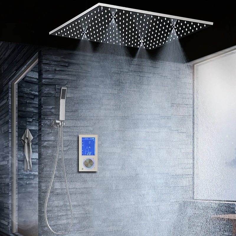Fontana Bollnäs 16" LED Intelligent Thermostatic Digital Display Touch Panel Wall Mounted Shower System